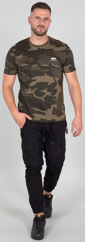 ALPHA INDUSTRIES Tričko Backprint T Camo - olive camo (128507C/239)