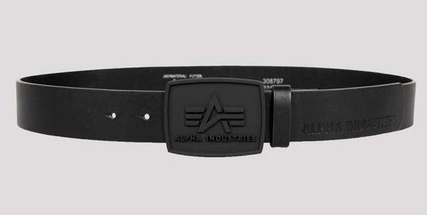 ALPHA INDUSTRIES Opasok All Black Belt - čierny (186905/03)