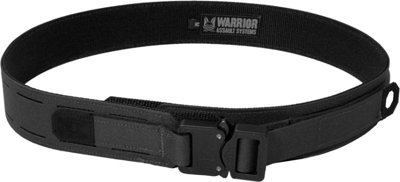 WARRIOR Opasok Fight Light Laser Cut - čierny (W-LC-FLB-BLK)