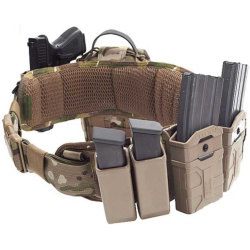 WARRIOR Opasok Padded Load Bearing with holster - coyote (W-EO-PLB-SH-MK1-CT)