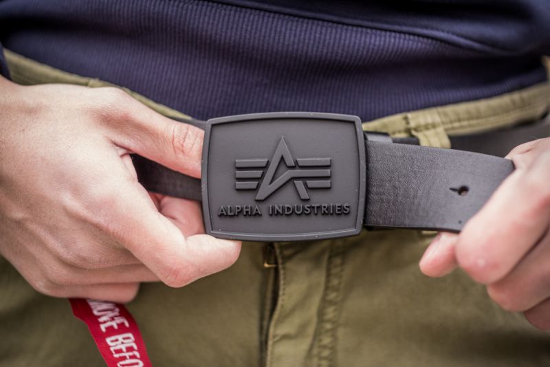 ALPHA INDUSTRIES Opasok All Black Belt - čierny (186905/03)