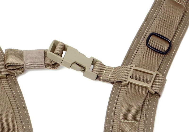 WARRIOR Opasok Low Profile Harness - coyote (W-EO-LBH-CT)