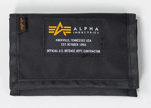 ALPHA INDUSTRIES Peňaženka Crew - čierna (196928/03)