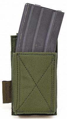 WARRIOR Single Elastic Mag Pouch Colours - olive drab (W-EO-SEMP-OD)