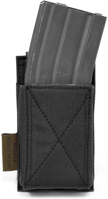 WARRIOR Single Elastic Mag Pouch Colours - black (W-EO-SEMP-BLK)