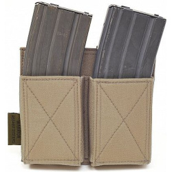 WARRIOR Double Elastic Mag Pouch Colours - coyote (W-EO-DEMP-CT)