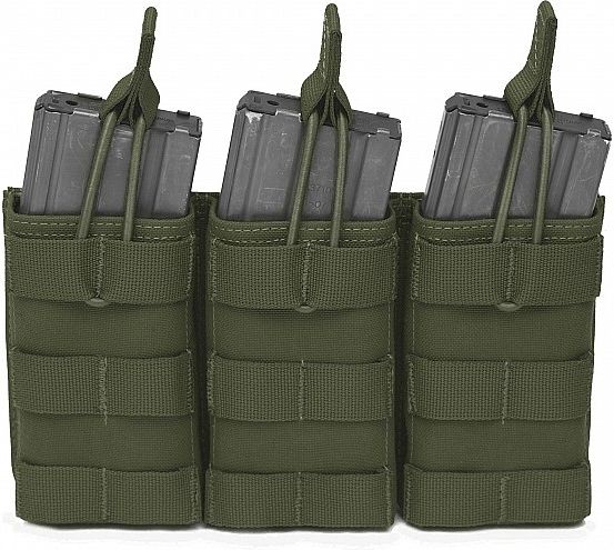 WARRIOR Triple MOLLE Open M4 5.56mm - olive drab (W-EO-TMOP-OD)