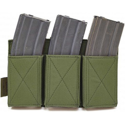 WARRIOR Triple Elastic Mag Pouch Colours - olive drab (W-EO-TEMP-OD)