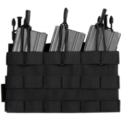 WARRIOR Detachable Triple molle open pouch for RPC - black (W-EO-DFP-TMOP-BLK)