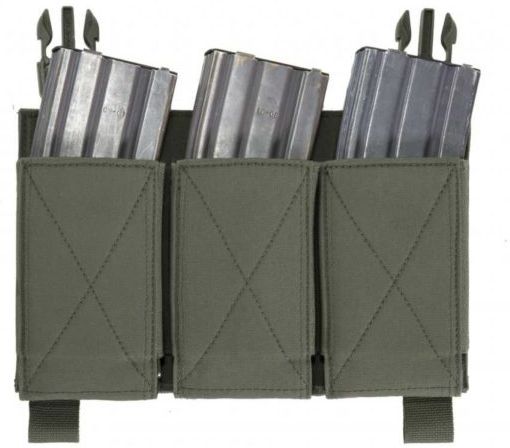 WARRIOR Removable Triple Elastic Mag Pouch - ranger green (W-EO-DFP-TEMP-RG)