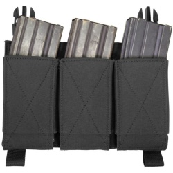 WARRIOR Removable Triple Elastic Mag Pouch - black (W-EO-DFP-TEMP-BLK)