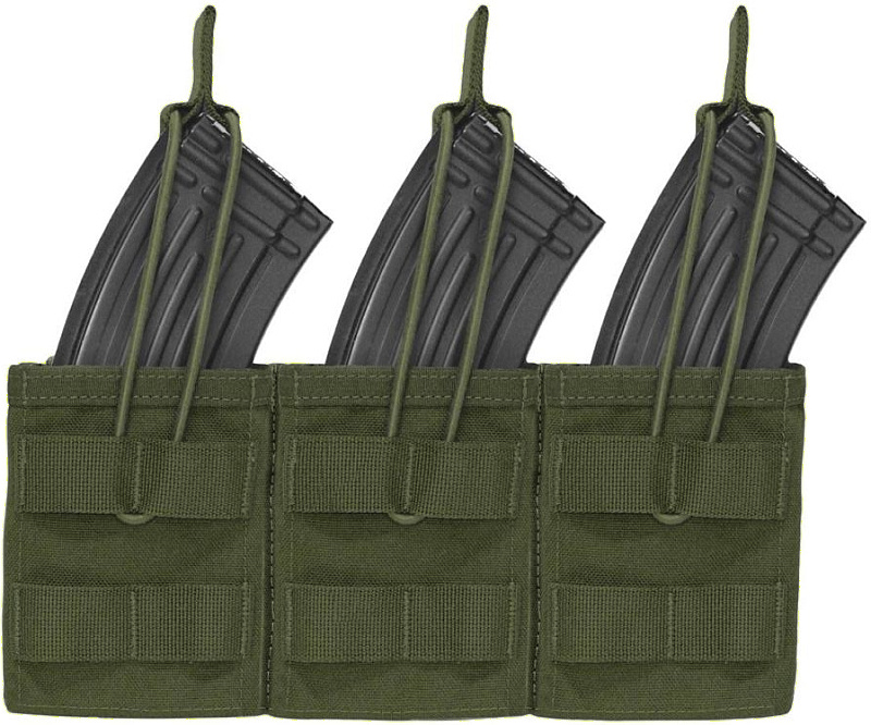 WARRIOR Triple MOLLE Open AK 7.62mm - olivový (W-EO-TMOP-AK-OD)