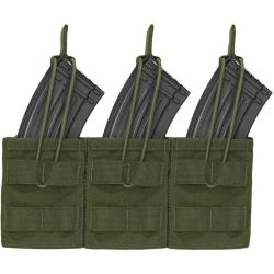 WARRIOR Triple MOLLE Open AK 7.62mm - olivový (W-EO-TMOP-AK-OD)