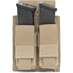 WARRIOR Direct Action Double DA 9mm Pistol Pouch - coyote (W-EO-DPDA-9-CT)