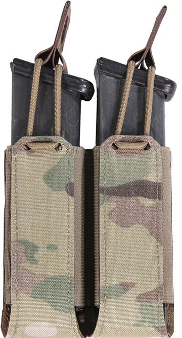 WARRIOR Laser Cut Double Bungee Pistol Pouch - multicam (W-LC-DBPP-MC)