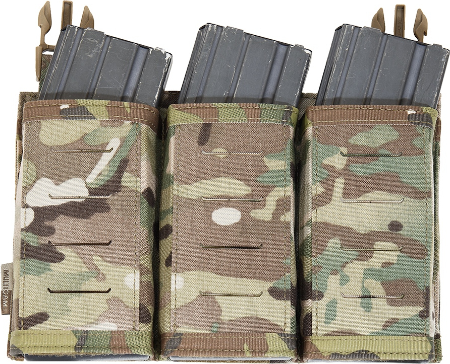 WARRIOR LC Detachable Front Panel Triple Snap Mag Pouch - multicam (W-LC-DFP-TSMP-MC)