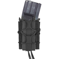 WARRIOR Single Quick Mag with Single Pistol Pouch - black (W-EO-SQM-SP-BLK)