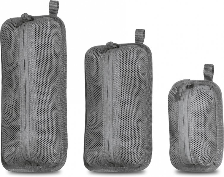 PENTAGON Trinity mesh triple pouch set - šedý (K17089)