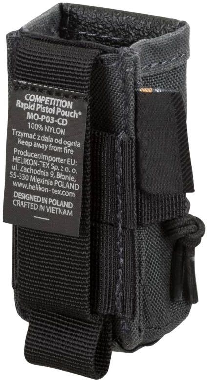 HELIKON MOLLE Competition Single pistol mag pouch Rapid - čierny (MO-P03-CD-01)