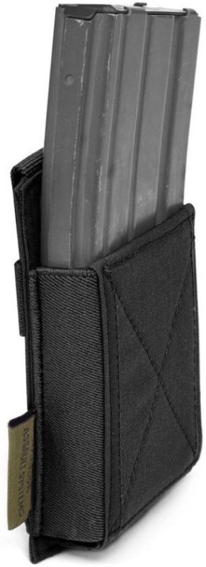 WARRIOR Single Elastic Mag Pouch Colours - black (W-EO-SEMP-BLK)