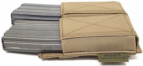 WARRIOR Double Elastic Mag Pouch Colours - coyote (W-EO-DEMP-CT)