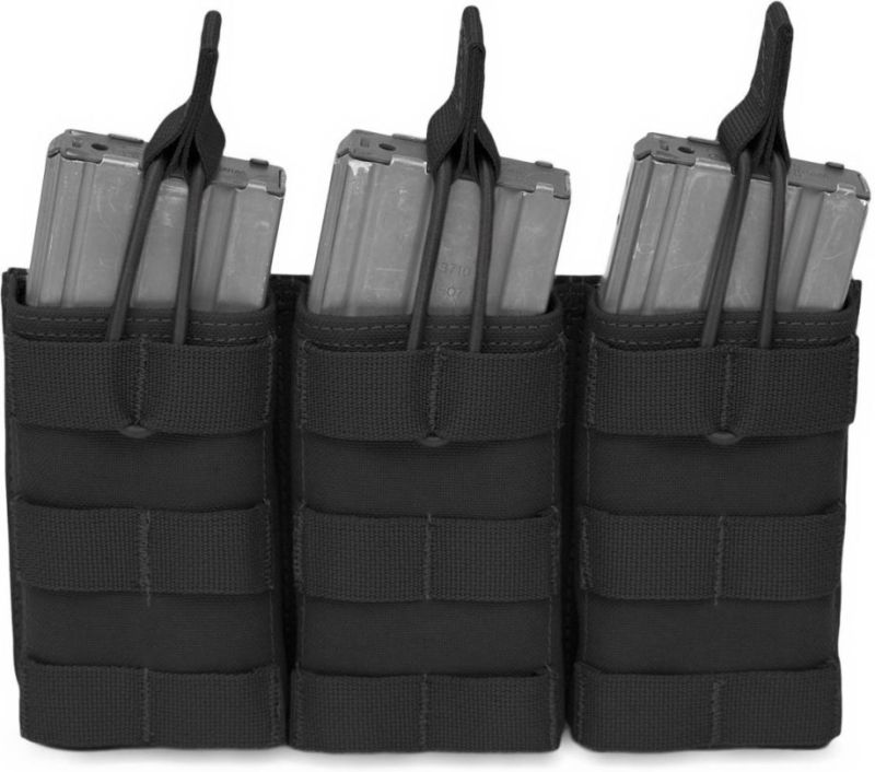 WARRIOR Triple MOLLE Open M4 5.56mm - black (W-EO-TMOP-BLK)