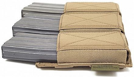 WARRIOR Triple Elastic Mag Pouch Colours - coyote (W-EO-TEMP-CT)