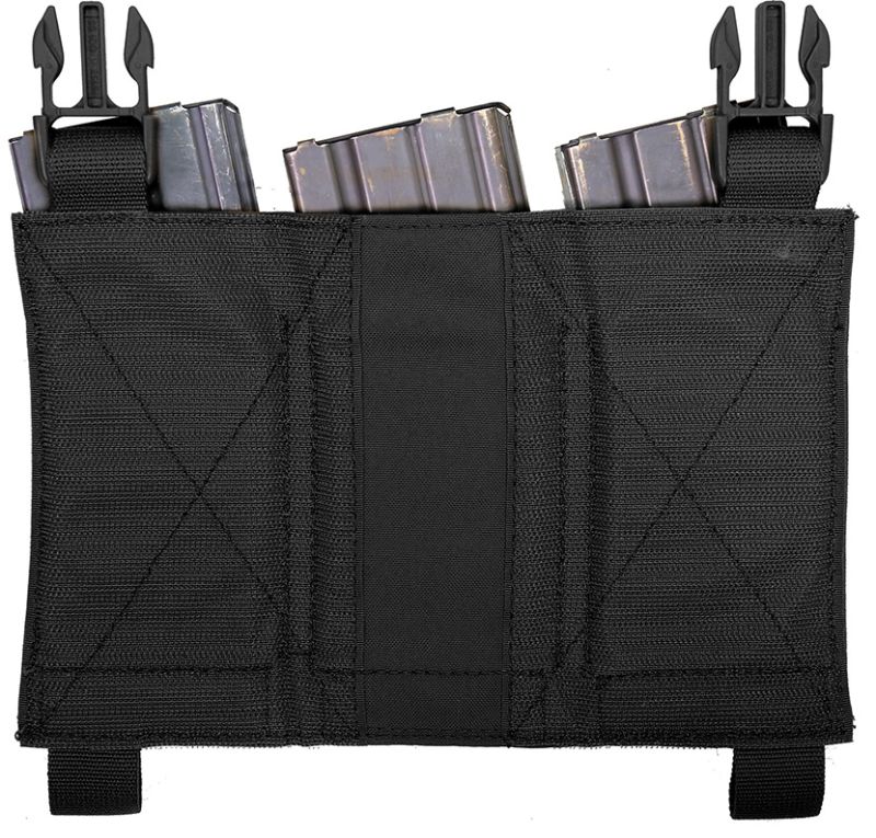 WARRIOR Removable Triple Elastic Mag Pouch - black (W-EO-DFP-TEMP-BLK)