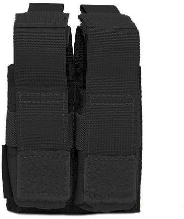 WARRIOR Direct Action Double DA 9mm Pistol Pouch - čierny (W-EO-DPDA-9-BLK)