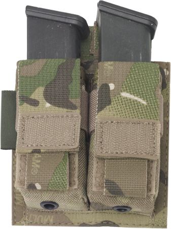 WARRIOR Direct Action Double DA 9mm Pistol Pouch - multicam (W-EO-DPDA-9-MC)