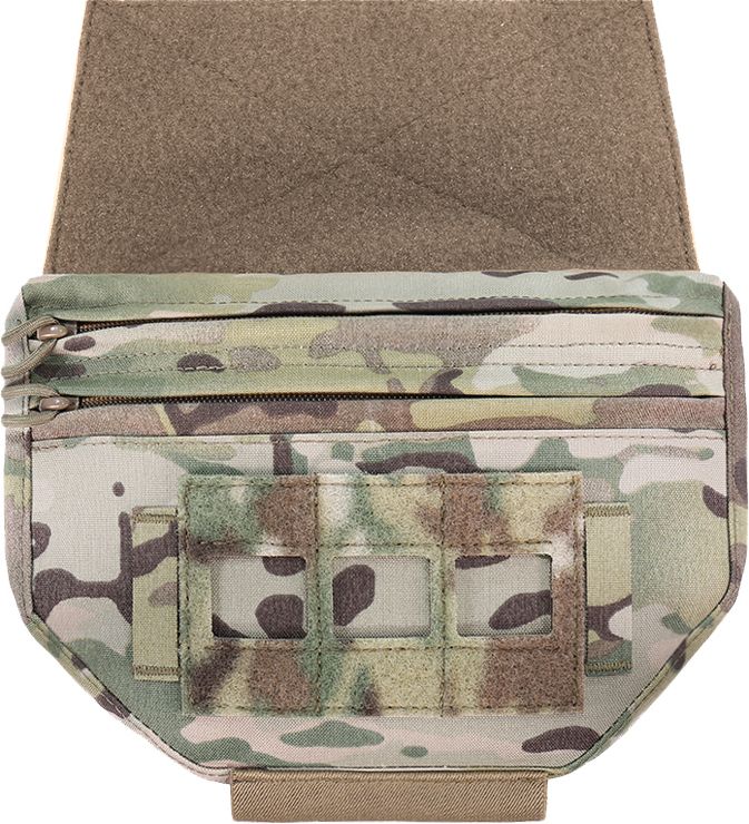 WARRIOR Laser Cut Drop Down Velcro Utility Pouch - multicam (W-LC-DDVUP-MC)