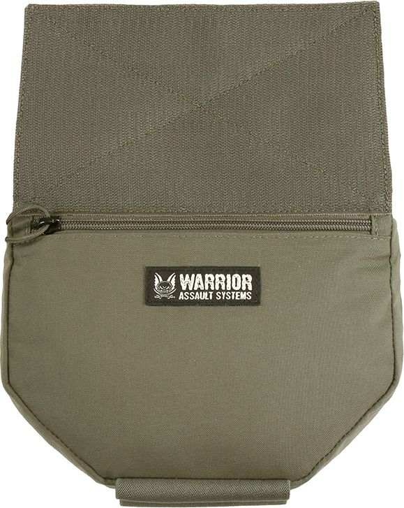 WARRIOR Laser Cut Drop Down Velcro Utility Pouch - ranger green (W-LC-DDVUP-RG)