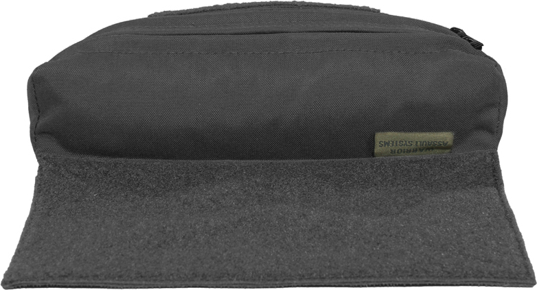 WARRIOR Laser Cut Drop Down Velcro Utility Pouch - black (W-LC-DDVUP-BLK)