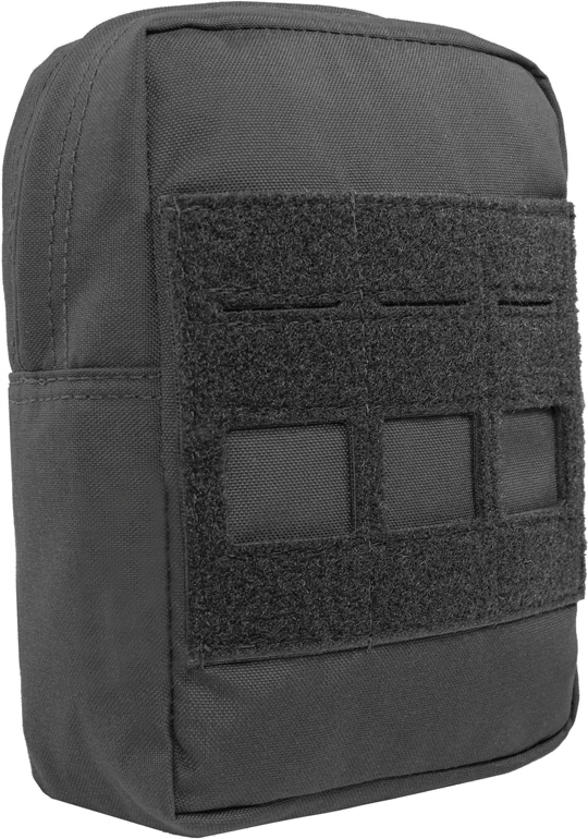 WARRIOR Laser Cut Small Vertical Utility Pouch - black (W-LC-SVUP-BLK)