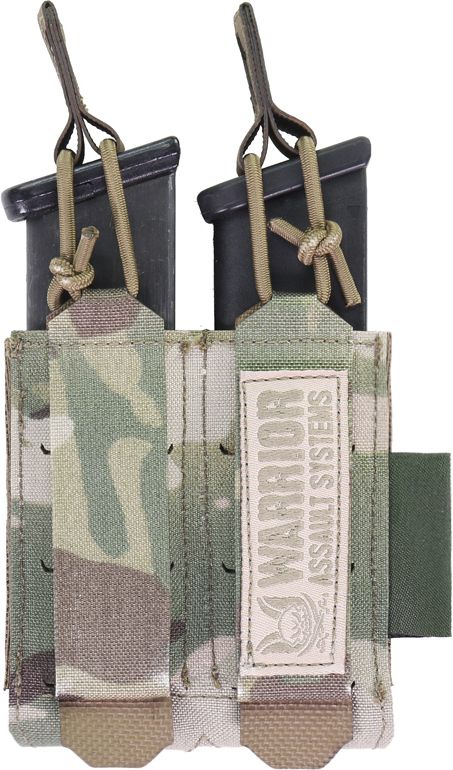 WARRIOR Laser Cut Double Bungee Pistol Pouch - multicam (W-LC-DBPP-MC)