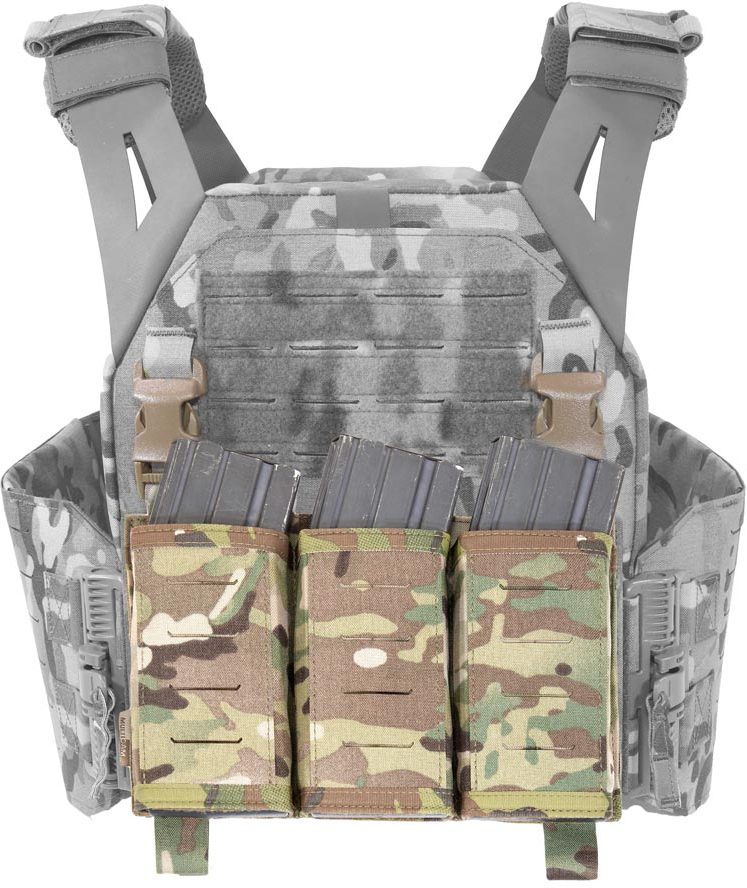 WARRIOR LC Detachable Front Panel Triple Snap Mag Pouch - multicam (W-LC-DFP-TSMP-MC)