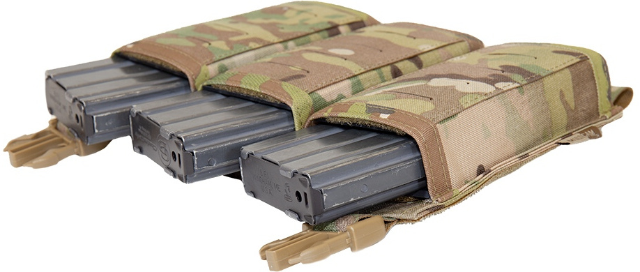 WARRIOR LC Detachable Front Panel Triple Snap Mag Pouch - multicam (W-LC-DFP-TSMP-MC)