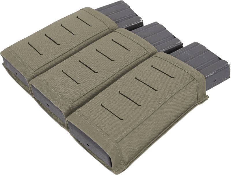 WARRIOR LC MOLLE Triple Snap Mag Pouch - ranger green (W-LC-TSMP-RG)