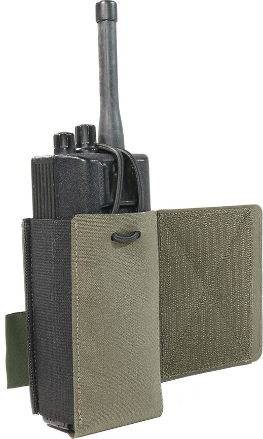 WARRIOR LC Wing Velcro Adjustable Radio Pouch - Left - ranger green (W-LC-WV-ARP-L-RG)