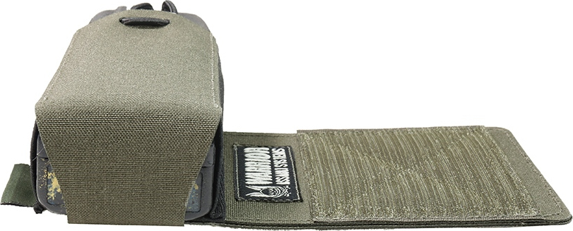 WARRIOR LC Wing Velcro Adjustable Radio Pouch - Left - ranger green (W-LC-WV-ARP-L-RG)