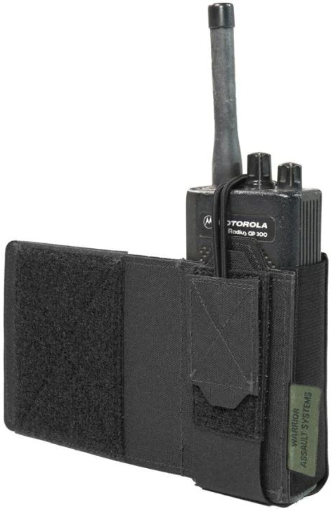 WARRIOR LC Wing Velcro Adjustable Radio Pouch - Left - black (W-LC-WV-ARP-L-BLK)