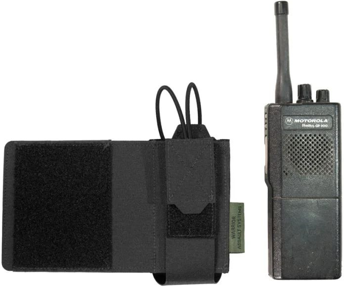 WARRIOR LC Wing Velcro Adjustable Radio Pouch - Left - black (W-LC-WV-ARP-L-BLK)