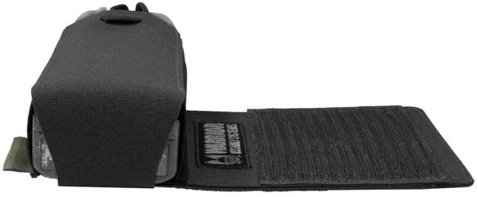 WARRIOR LC Wing Velcro Adjustable Radio Pouch - Left - black (W-LC-WV-ARP-L-BLK)