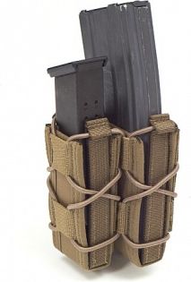 WARRIOR Single Quick Mag with Single Pistol Pouch - coyote (W-EO-SQM-SP-CT)