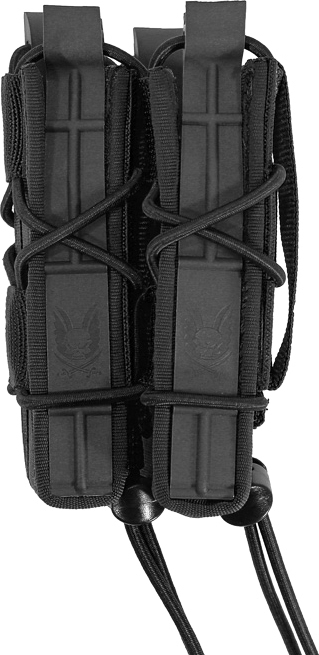 WARRIOR Single Quick Mag with Single Pistol Pouch - black (W-EO-SQM-SP-BLK)