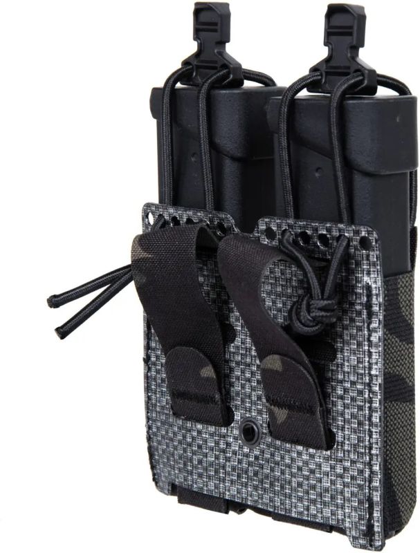 PRIMAL GEAR Double pistol mag pouch - multicam black