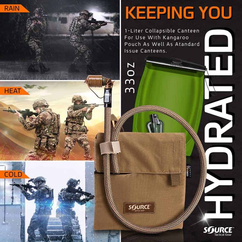SOURCE Hydrapack Kangaroo 1L + vložka - black