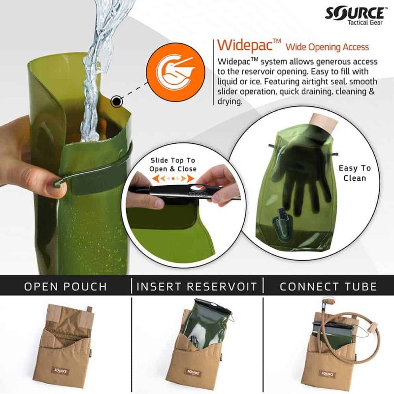 SOURCE Hydrapack Kangaroo 1L + vložka - black