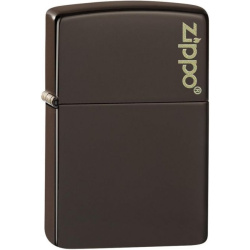 ZIPPO Zapaľovač BROWN ZIPPO LOGO (26911)