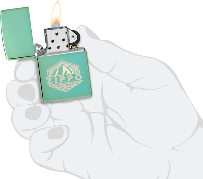 ZIPPO Zapaľovač MOUNTAIN BADGE (66048)